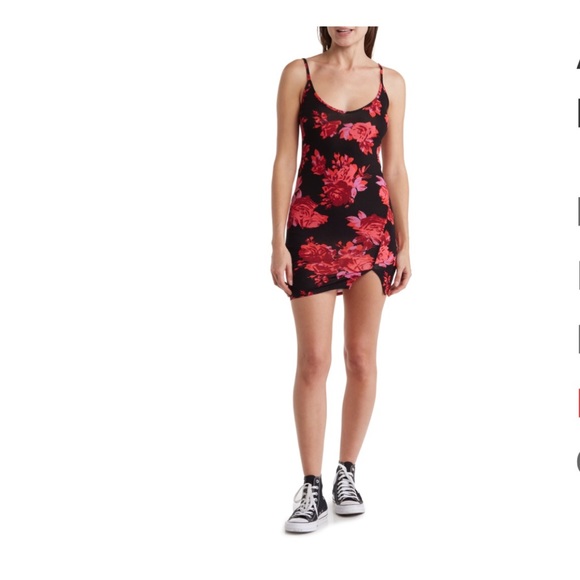 ASOS Dresses & Skirts - ASOS DESIGN Floral Lace-Up Back Minidress